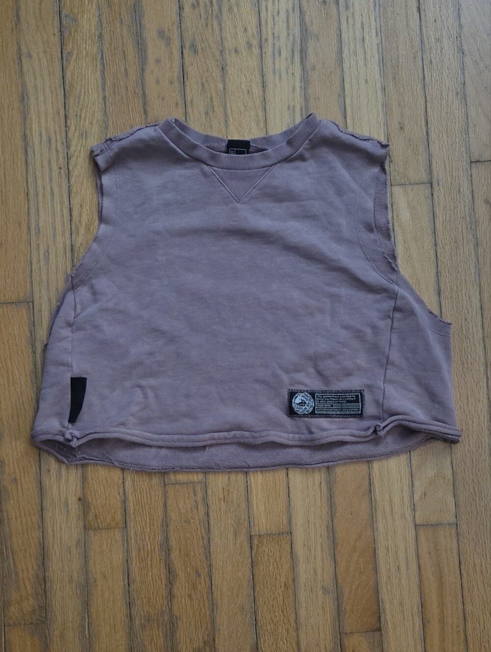 Alphalete Rose Quartz Very Terry Cropped Muscle Tee S